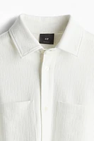 Regular Fit Textured Overshirt