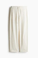 Ankle-Length Barrel-Leg Pants