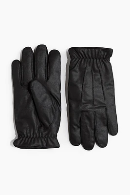 Faux Shearling-lined Gloves