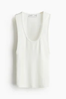 Ribbed Viscose Tank Top