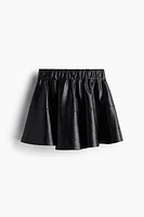 Flared Coated Skirt