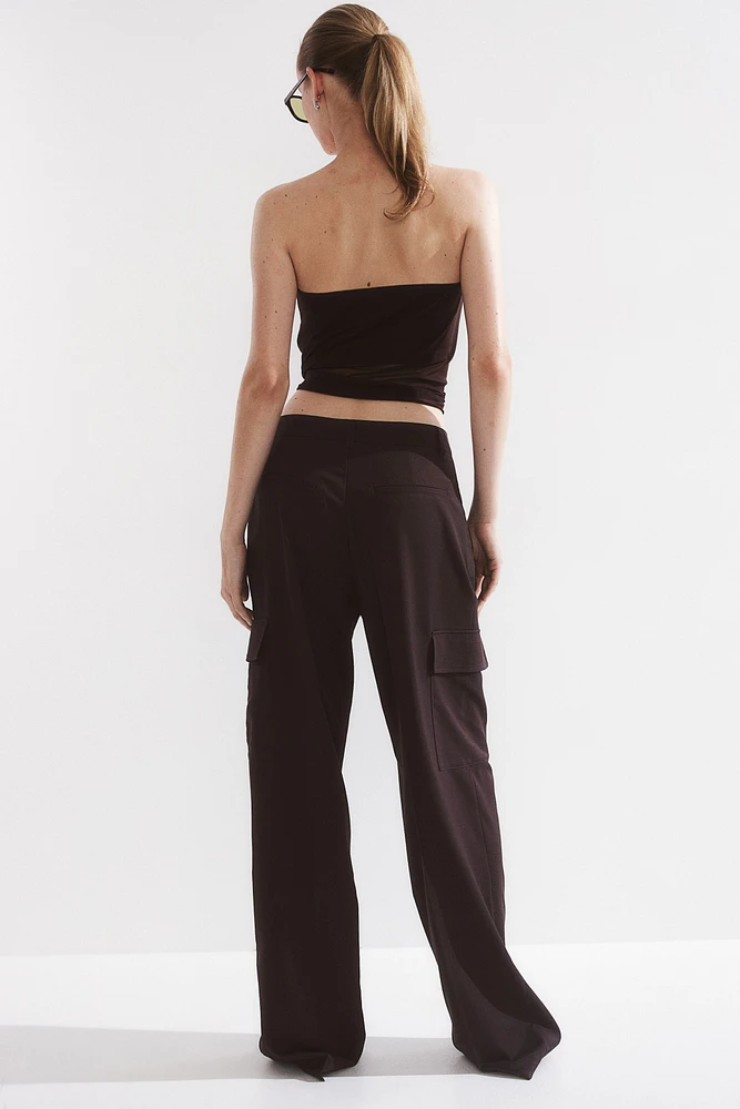 Wide-Leg Cargo Pants