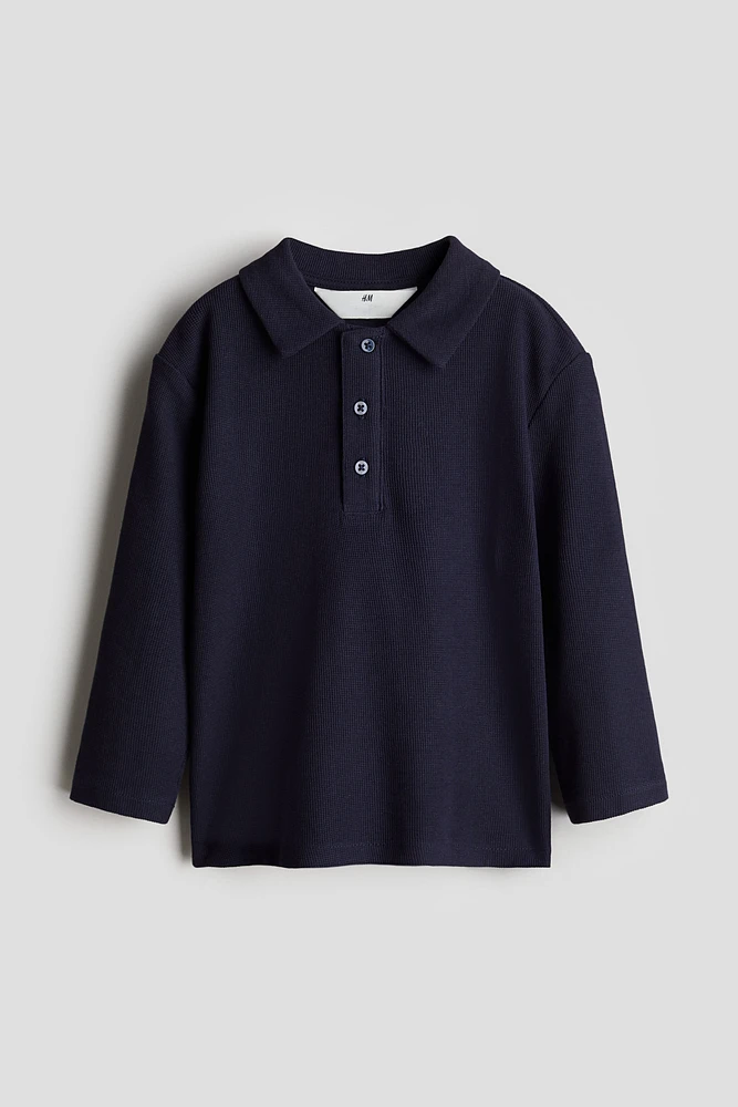 Long-Sleeved Polo Shirt