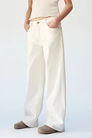 Loose Fit Wide Leg Low Jeans