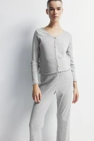 MAMA Pointelle Jersey Pajamas