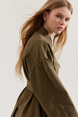 Veste en denim avec ceinture