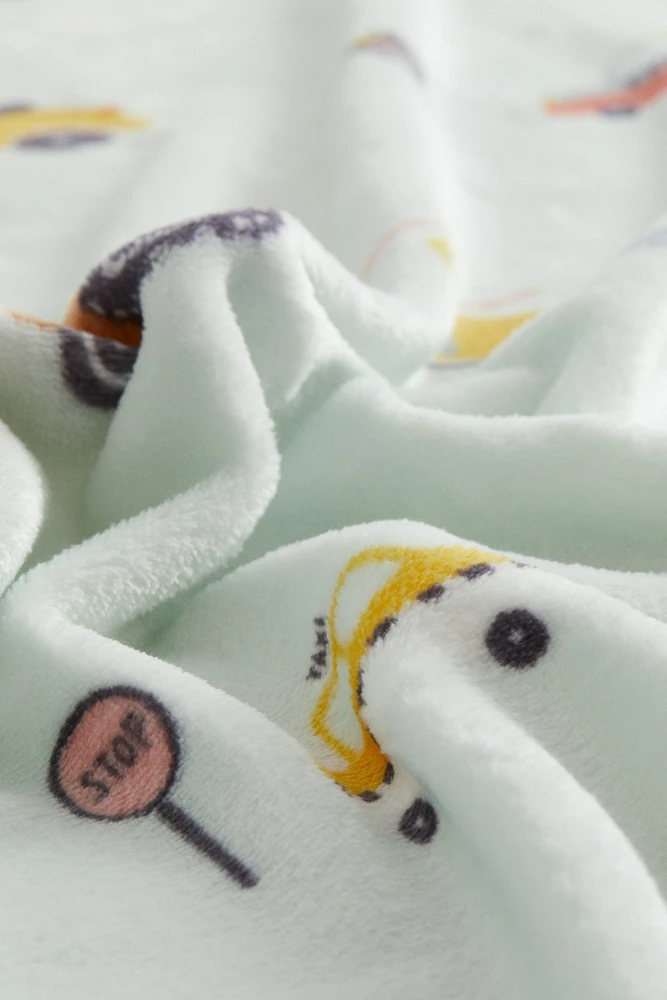 Patterned Fleece Throw