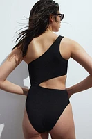 Padded-Cup High-Leg Swimsuit