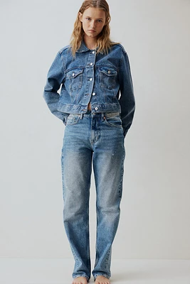 Jean Taille Haute Coupe Droite