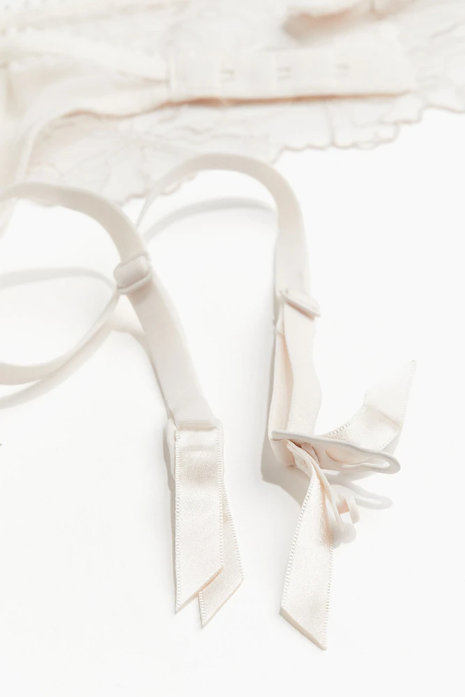 Embroidered Garter Belt