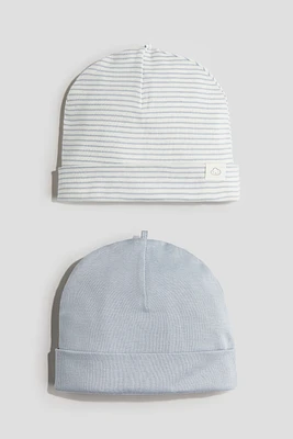 Lot de 2 bonnets en coton