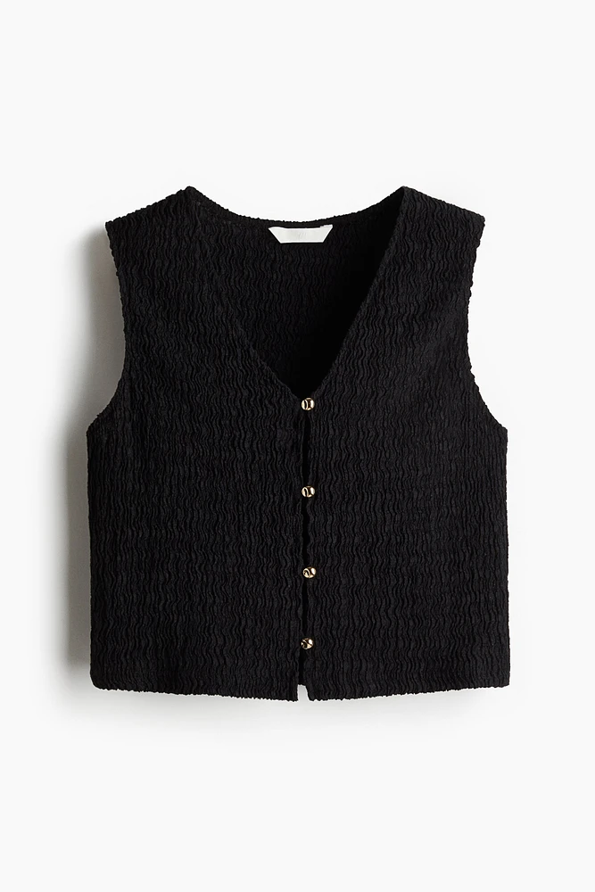 Textured Jersey Vest