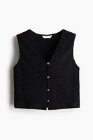 Textured Jersey Vest