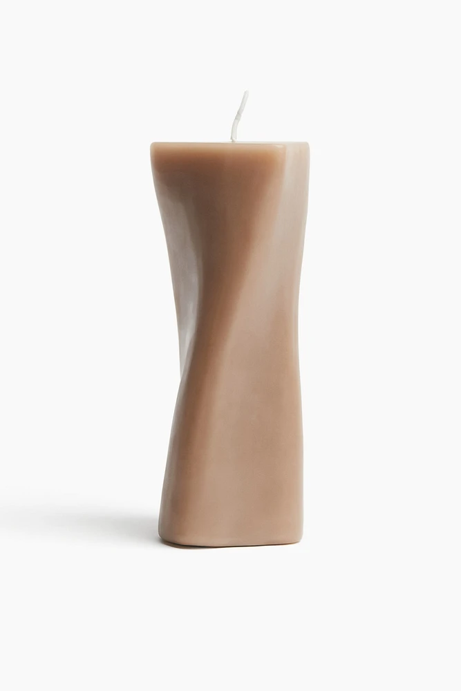 Tall Asymmetric Pillar Candle