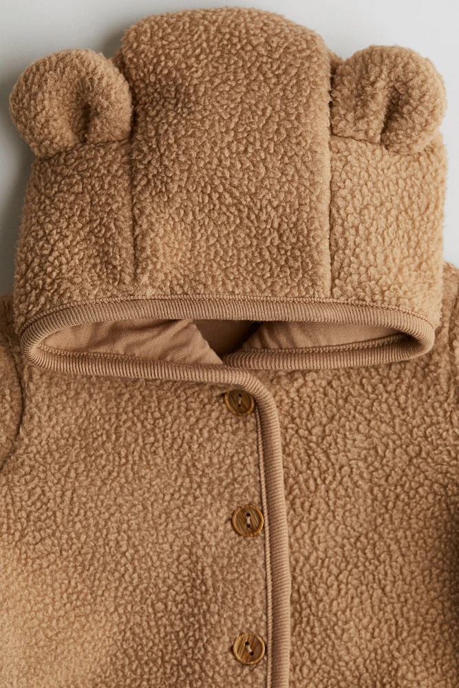Veste en tissu peluche