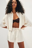 Linen Drawstring Shorts
