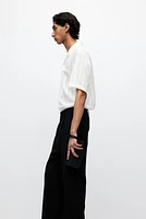 Regular Fit Textured-Weave Resort Shirt