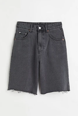 Wide Bermuda High Waist Shorts