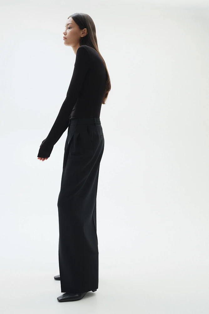 Wide-Leg Dress Pants