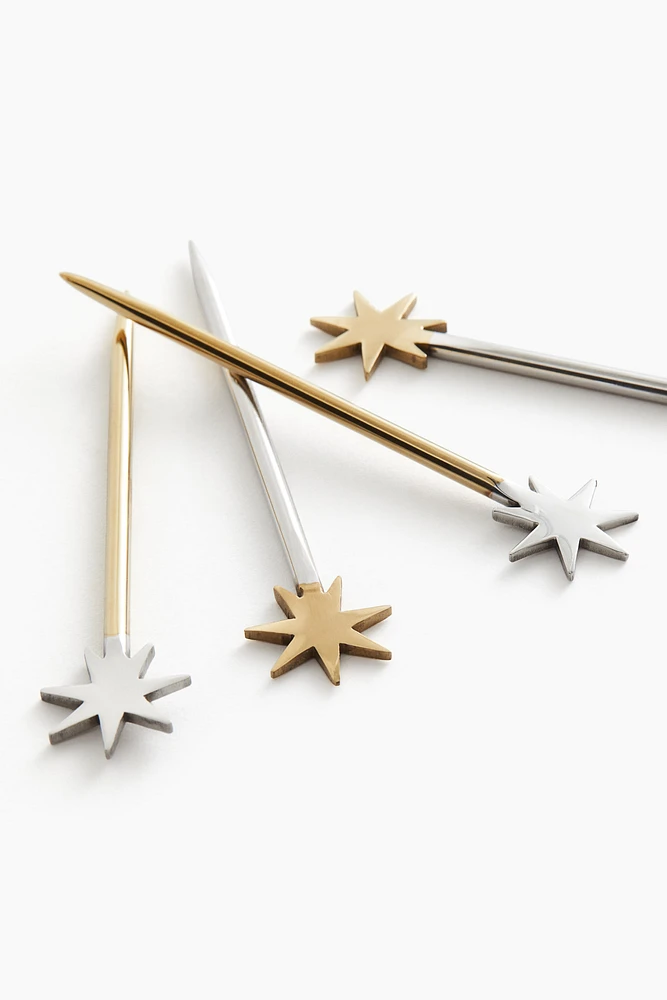 4-pack Metal Food Skewers