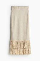 Fringe-trimmed Skirt