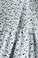 Robe smockée en popeline