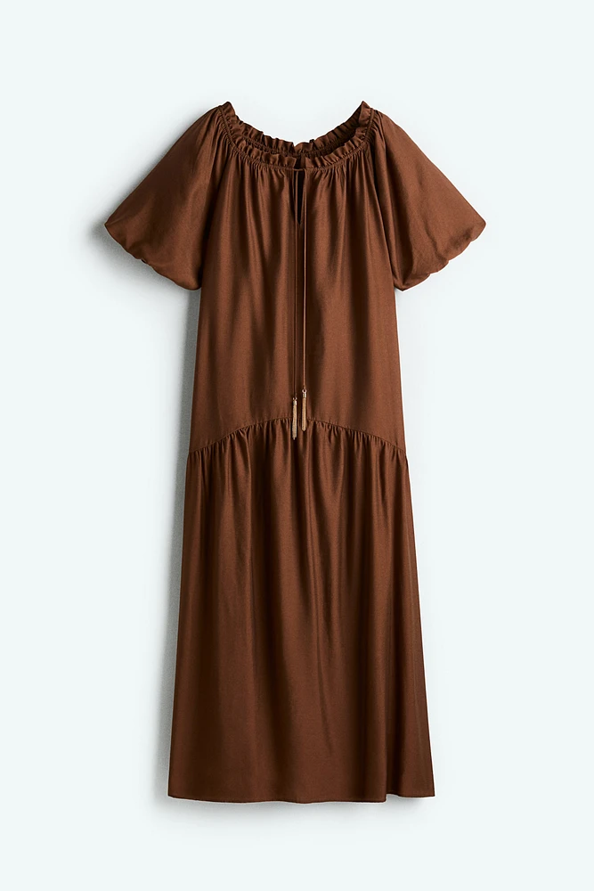 Drawstring-Detail Dress