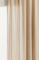 One-pack Long and Wide Linen-Blend Curtain Panel