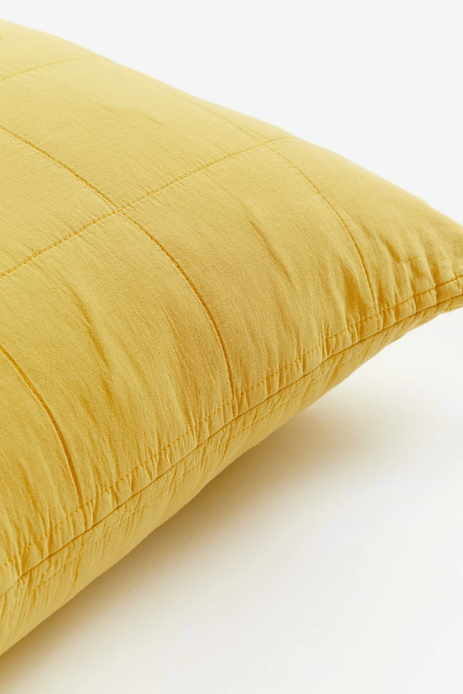 Quilted Satin Cushion Cover