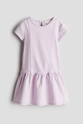 Robe en jersey façon denim