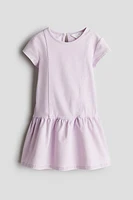 Robe en jersey façon denim