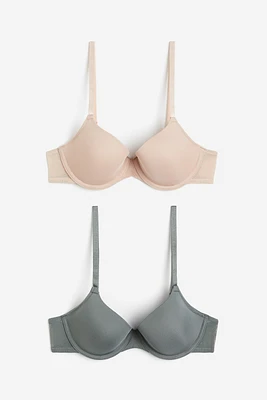 2-pack Padded Underwire Bras