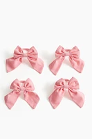 Lot de 4 ronds de serviette avec nœud
