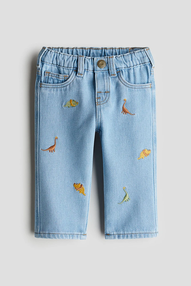 Embroidery-Detail Jeans