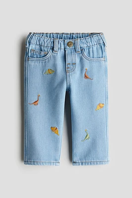 Embroidery-Detail Jeans