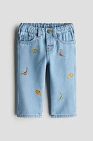 Embroidery-Detail Jeans