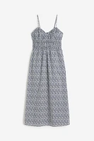 Smocked-waist Dress