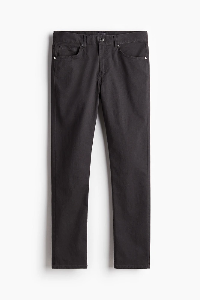 Slim Fit Cotton Twill Pants