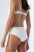 Drawstring-Detail Bikini Bottoms