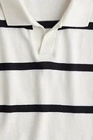 Fine-Knit Polo Shirt