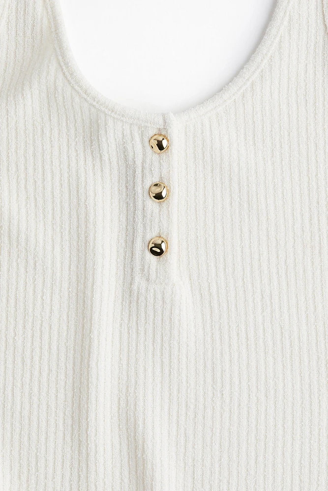 Débardeur en tricot côtelé