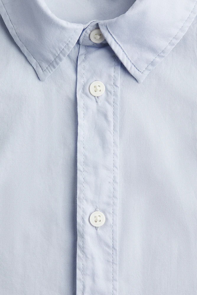 Short-Sleeved Cotton Shirt