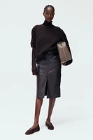 Short-Sleeved Mohair-Blend Top