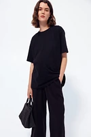 MAMA Wide-Leg Muslin Pants