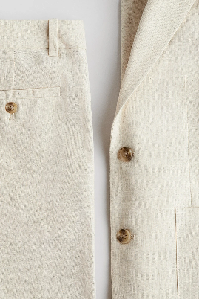 Linen-Blend Suit