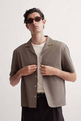 Regular Fit Ribbed resort shirt