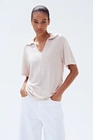Haut en tricot avec col