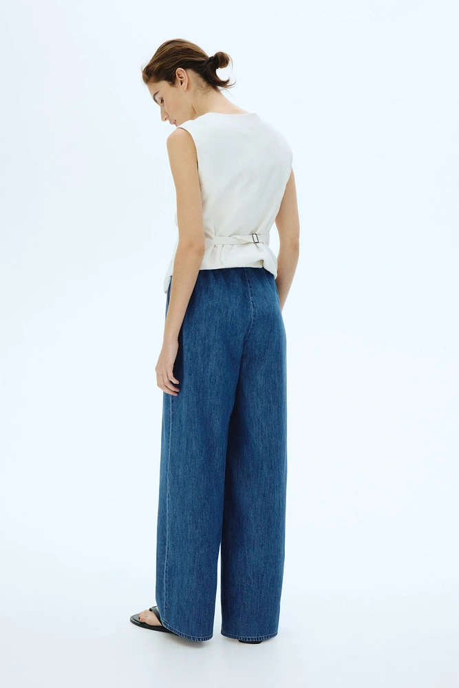 MAMA Denim Drawstring Pants