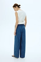 MAMA Denim Drawstring Pants
