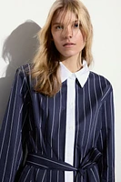 Tie-Belt Shirt Dress